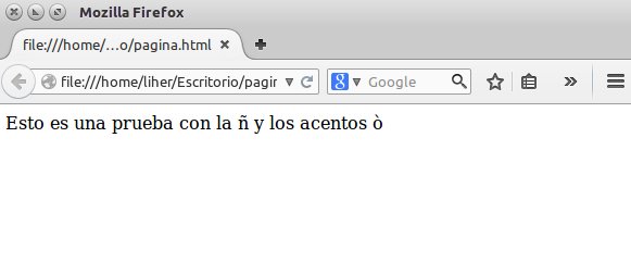 html-acentos-ñ