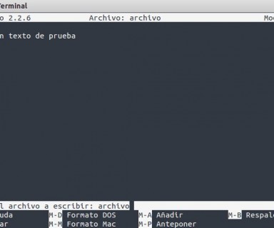 Que es el editor nano y como usarlo para cosas sencillas en Ubuntu